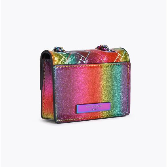 KURT GEIGER London Micro Kensington Shoulder Bag Rainbow NWT - Picture 4 of 5